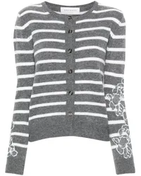 Ermanno Scervino Cardigan mit Guipure-Spitze Grau