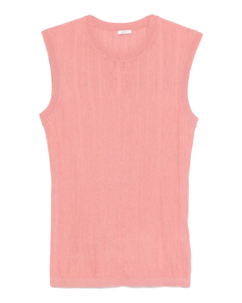 Joseph Geripptes Calife Tanktop in Knitteroptik - Rosa Rosa