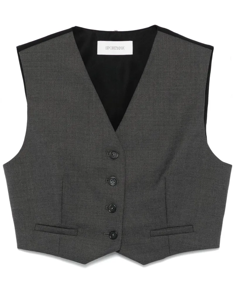 SPORTMAX Adesso Weste - Grau Grau
