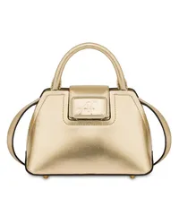 Alberta Ferretti Albi33 Mini-Tasche im Metallic-Look Gold