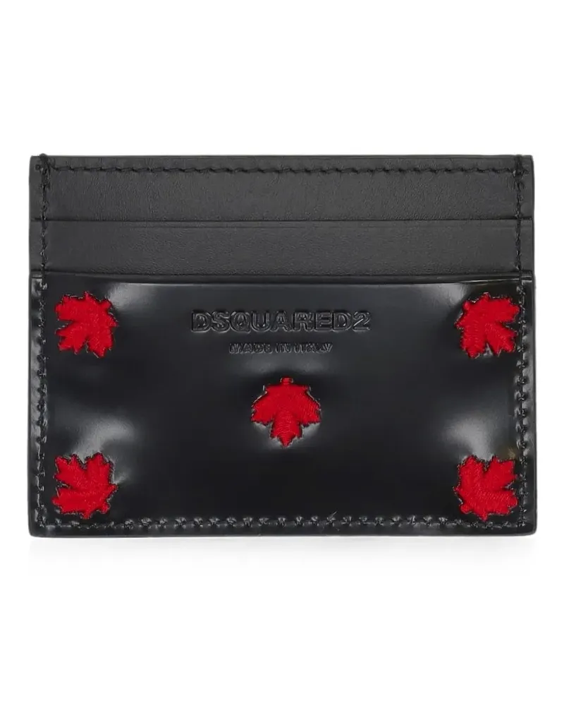Dsquared2 logo-debossed wallet - Schwarz Schwarz