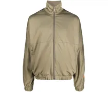 Sportjacke mit Logo-Stickerei - Grün