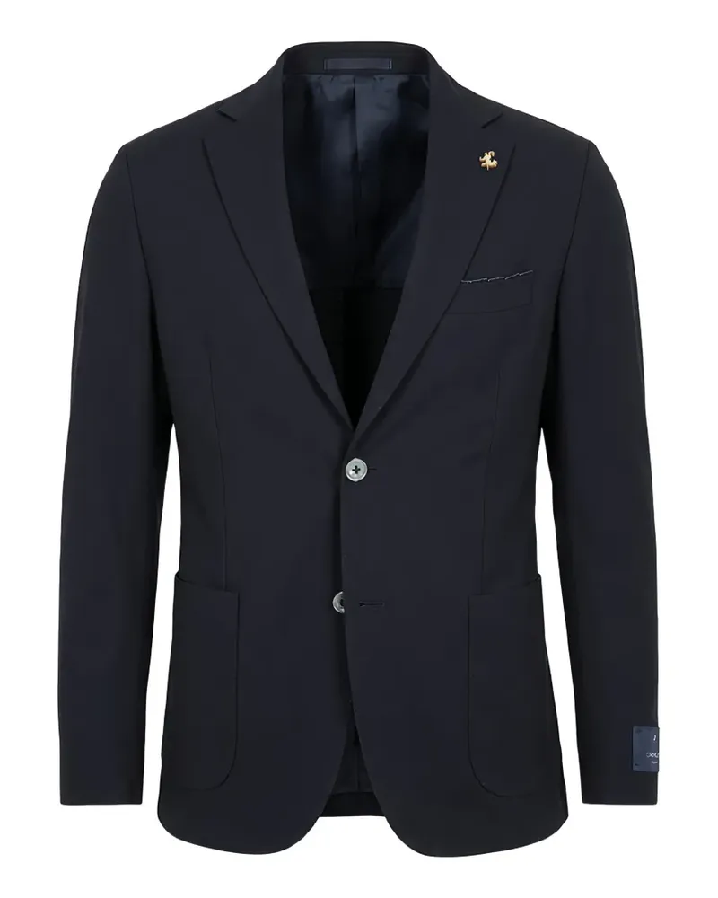 Tombolini Sakko mit fallendem Revers - Blau Blau