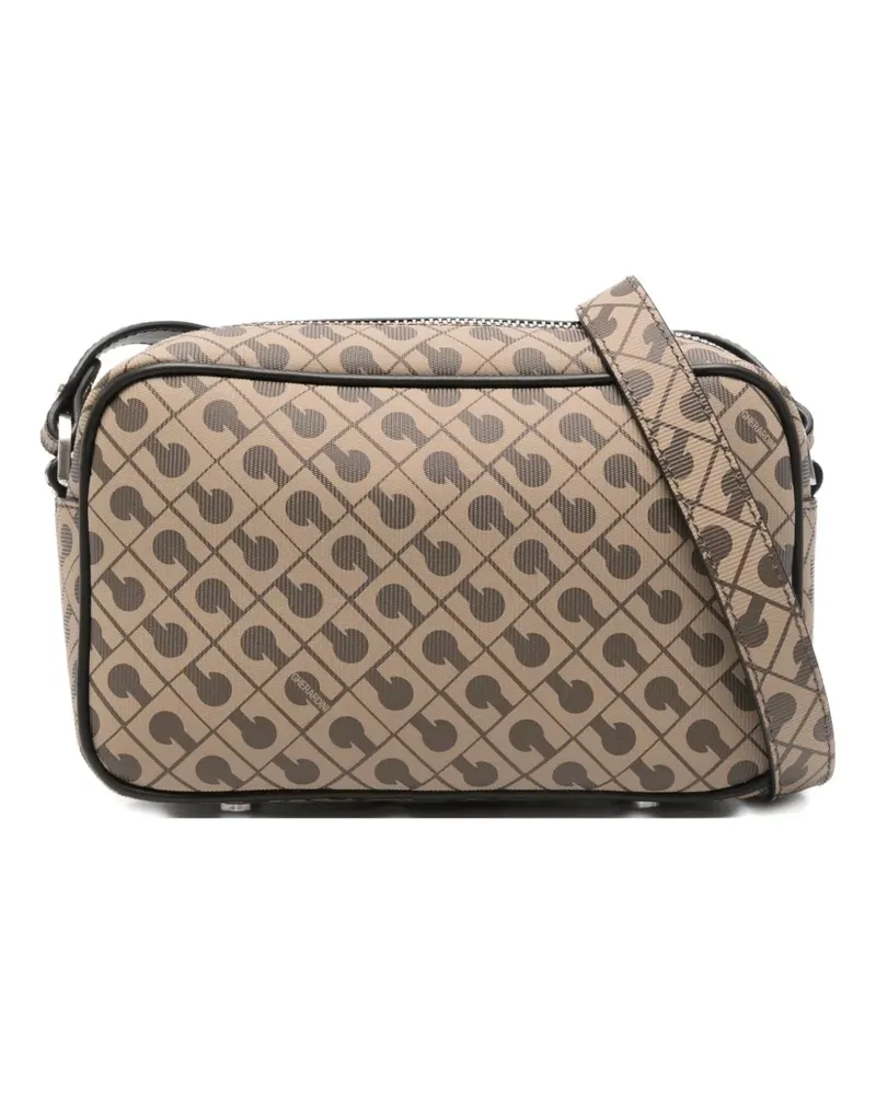 Gherardini Umhängetasche mit Monogrammmuster - Braun Braun