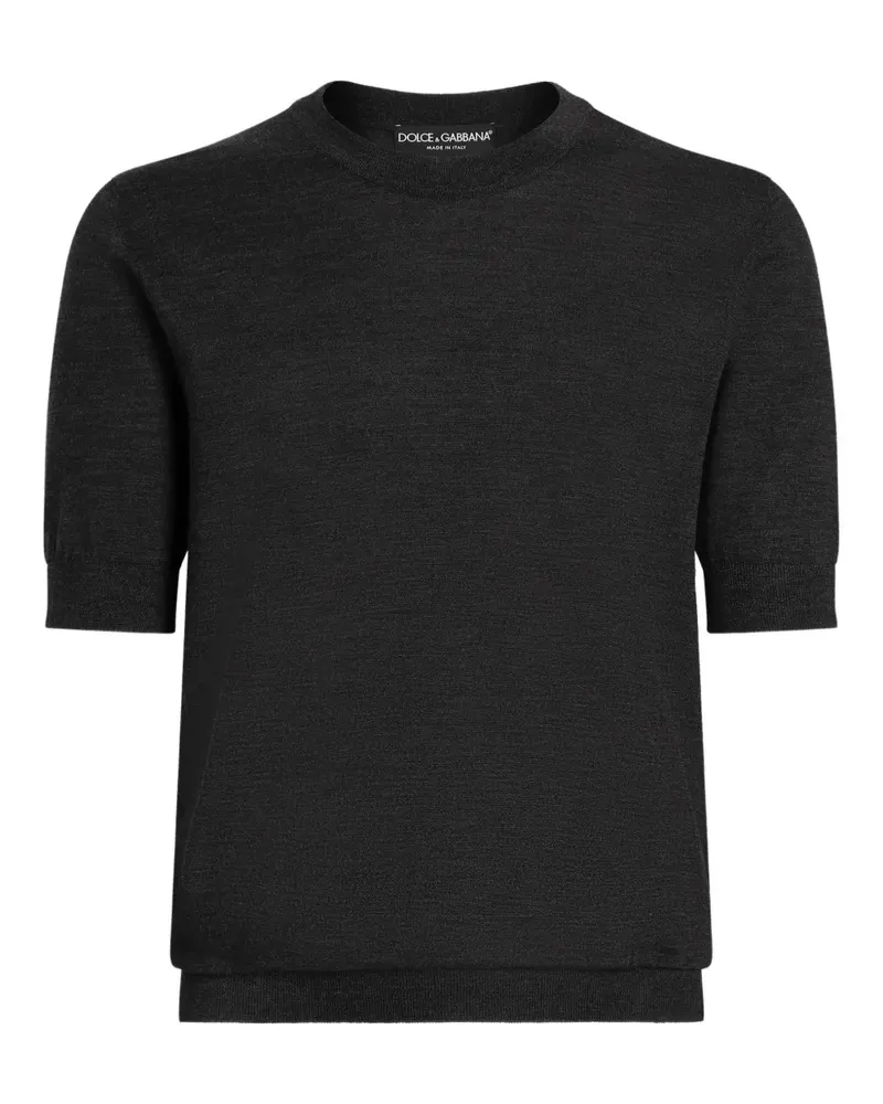 Dolce & Gabbana T-Shirt mit Rundhalsausschnitt - Schwarz Schwarz