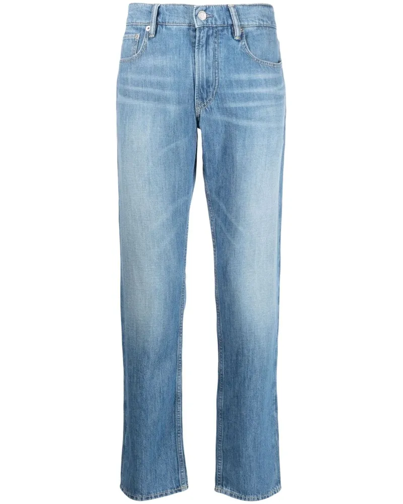 Ralph Lauren Gerade Jeans mit Stone-Wash-Effekt Blau