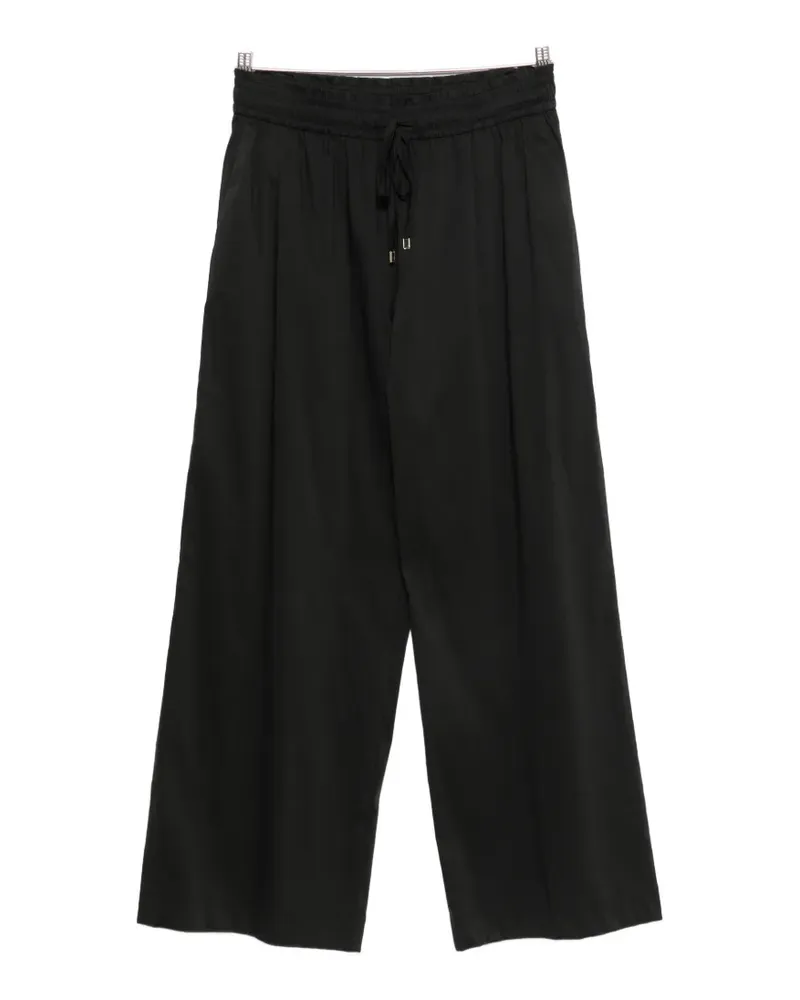Clips drawstring-waist trousers - Schwarz Schwarz