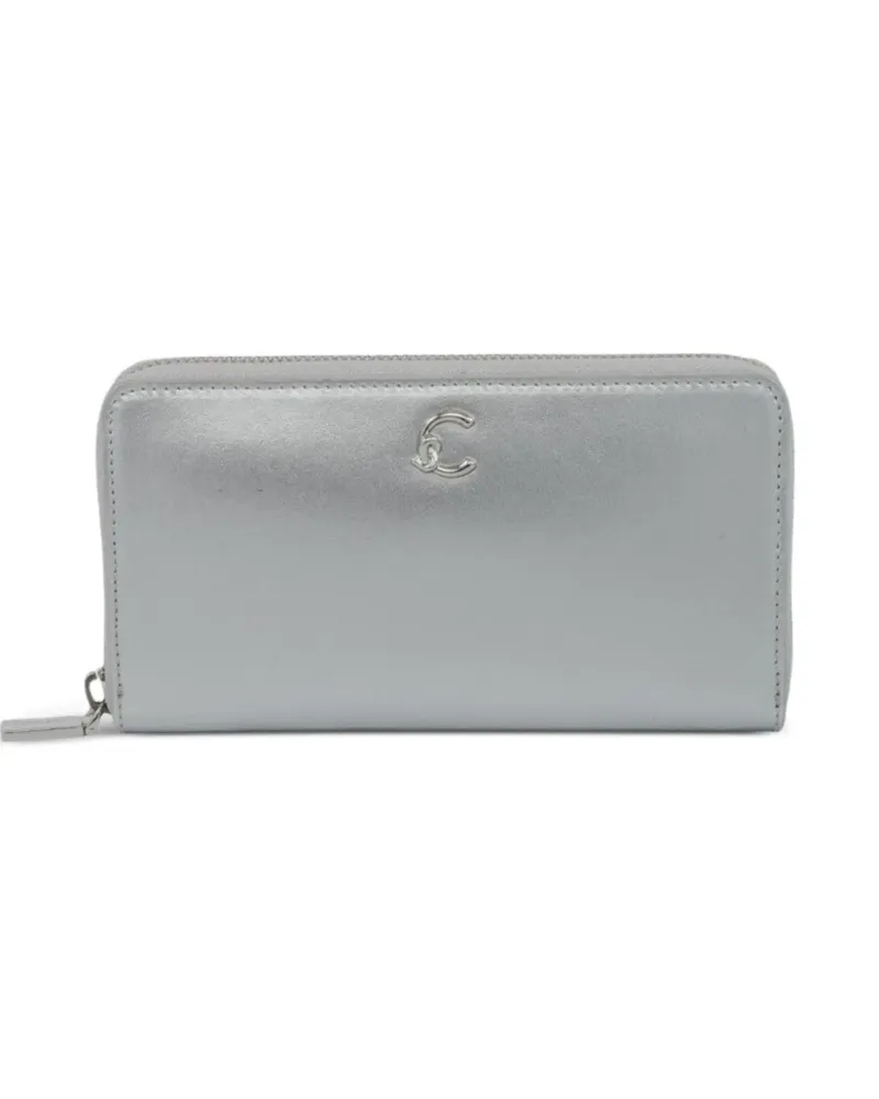 Coccinelle Portemonnaie mit Logo - Silber Silber