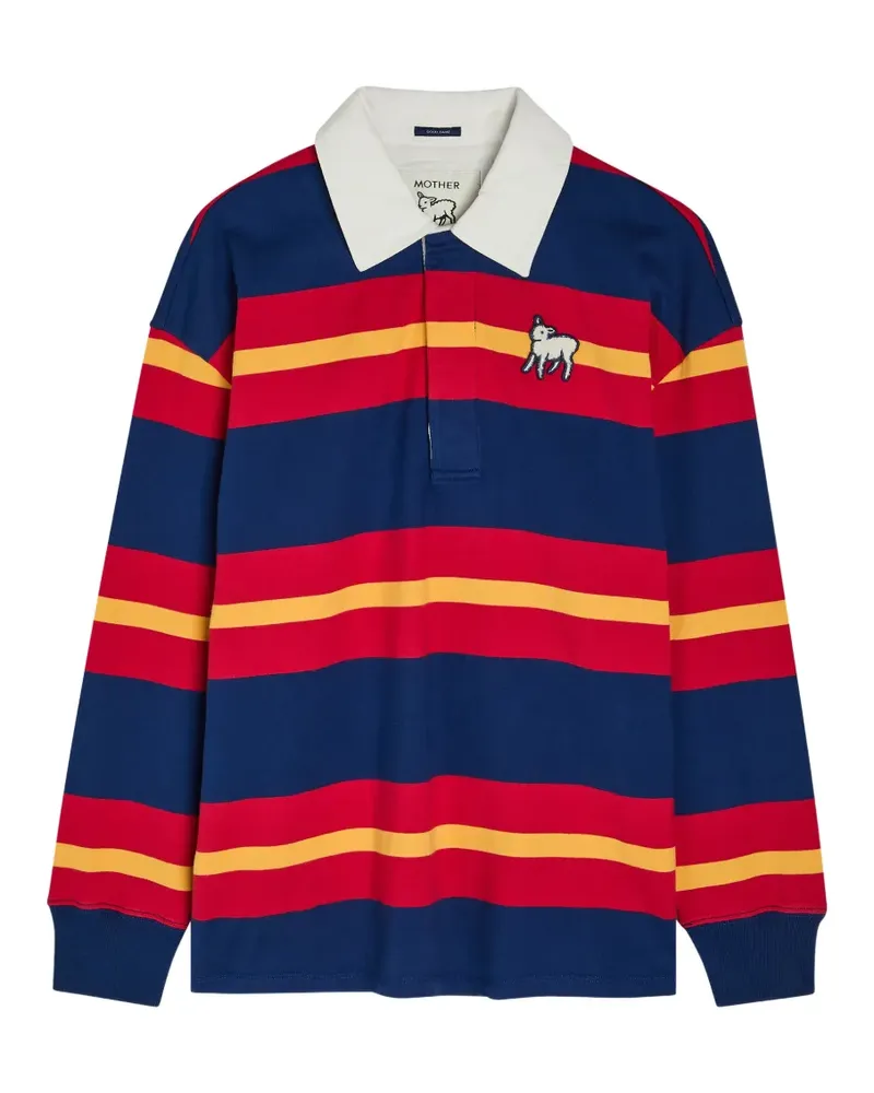 Mother The Huddle Poloshirt - Blau Blau