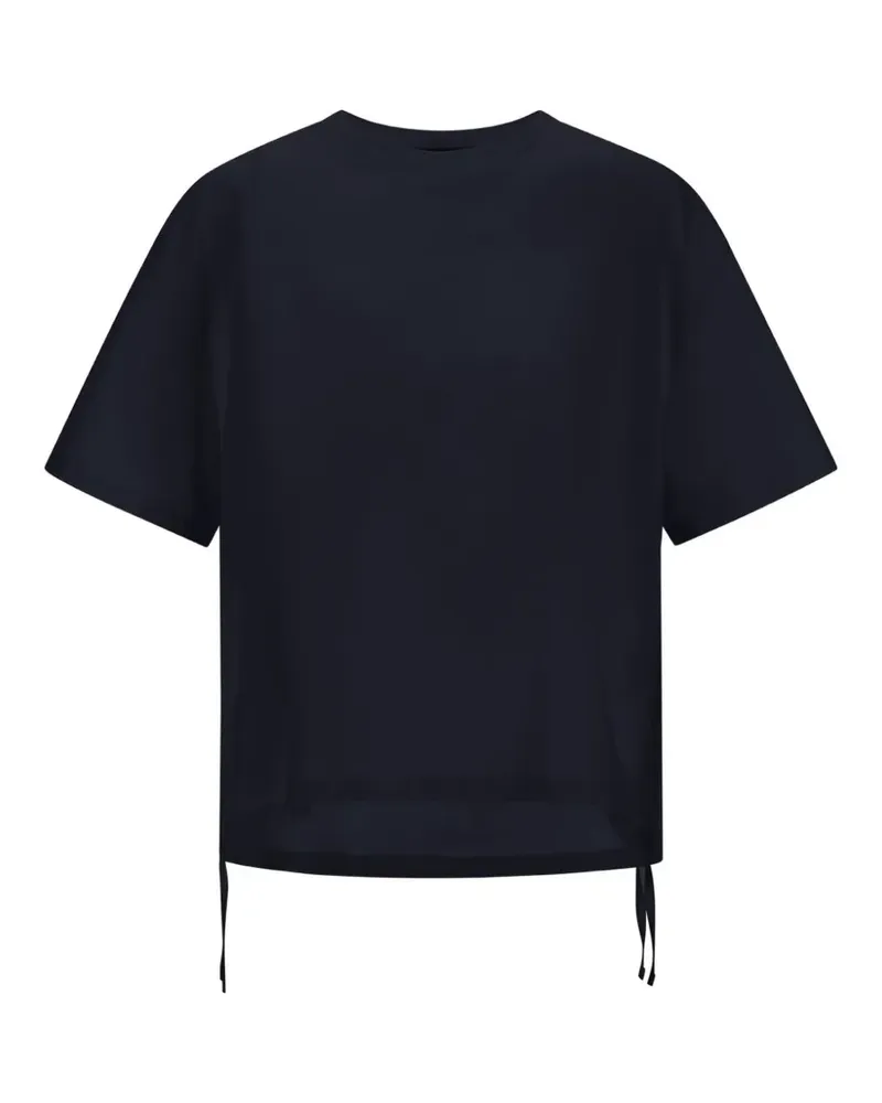 Herno drawstring-hem T-shirt - Schwarz Schwarz