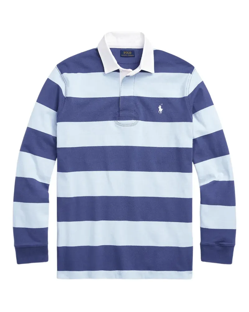 Ralph Lauren Gestreiftes Iconic Rugby-Shirt - Blau Blau