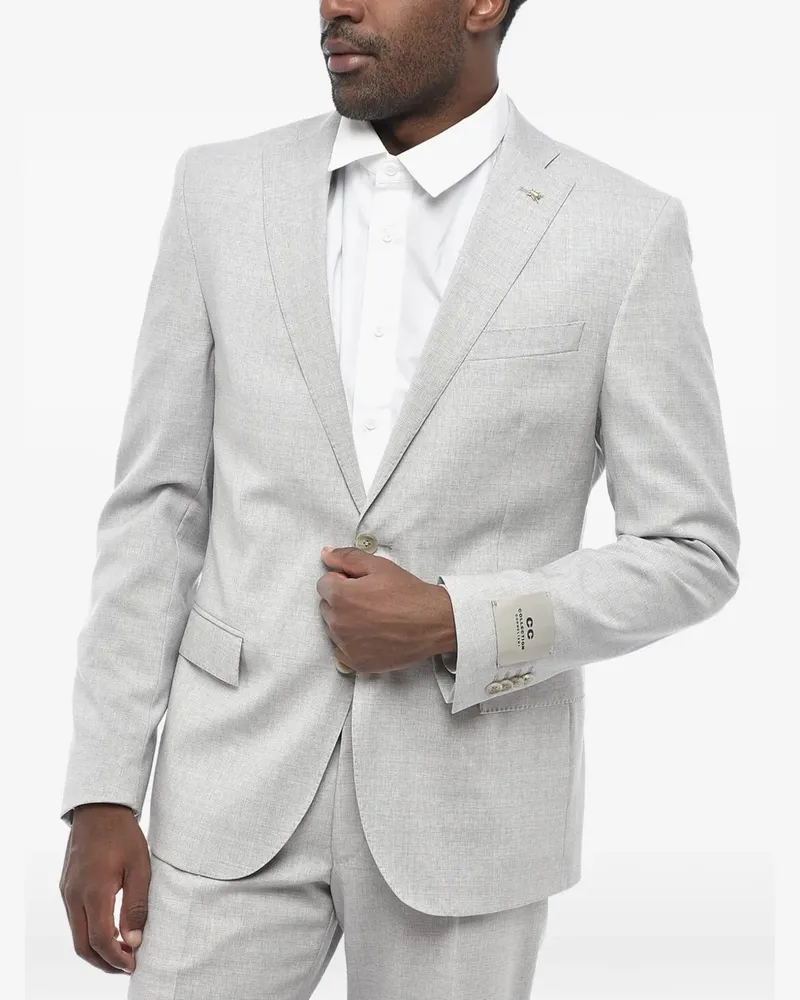 Corneliani single-breasted virgin-wool suit - Grau Grau
