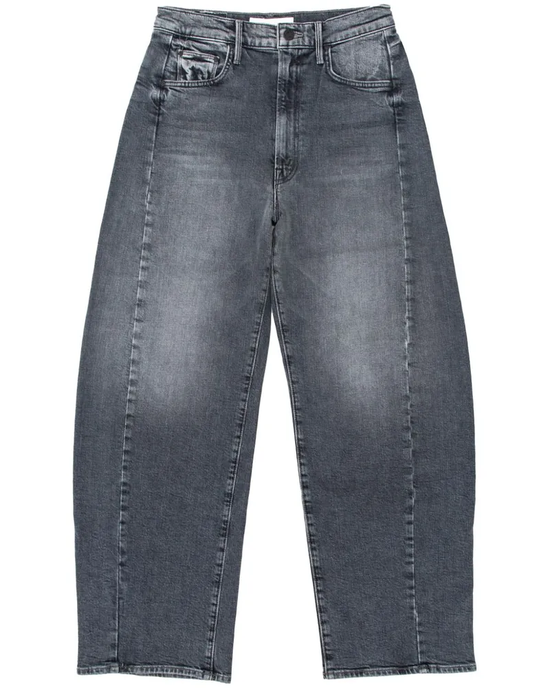 Mother Weite High-Waist-Jeans - Grau Grau