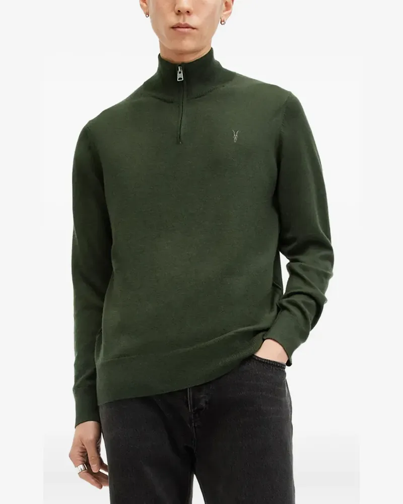 AllSaints Pullover mit Stehkragen - Grün Grün