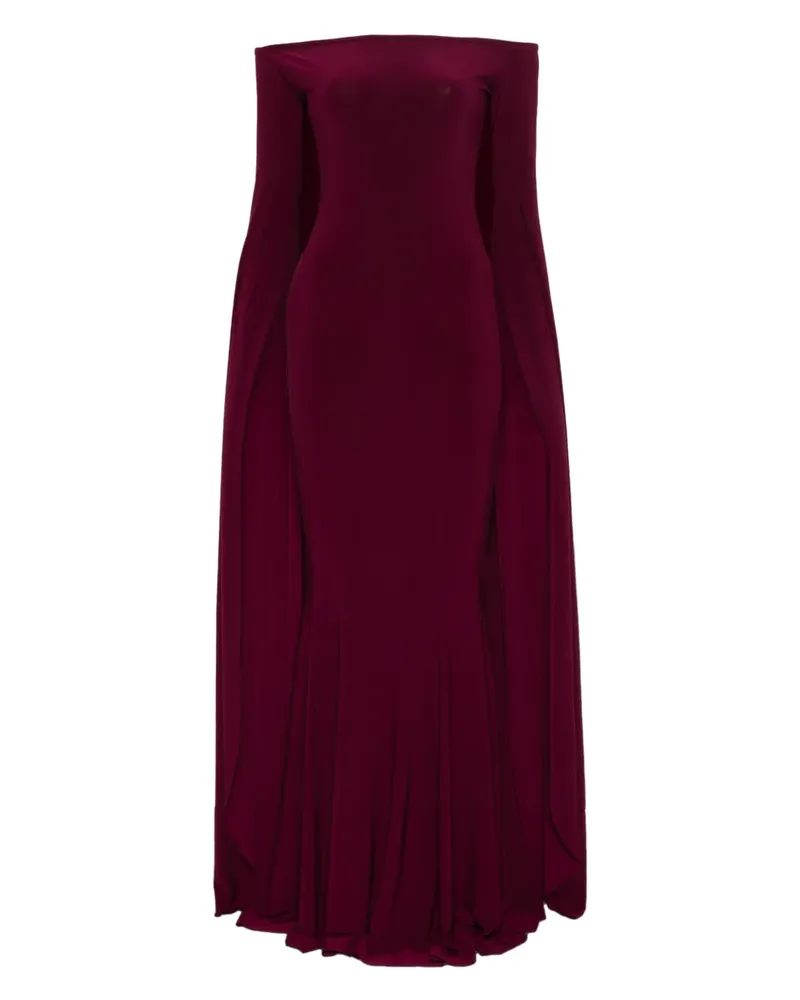 Norma Kamali long-sleeve maxi dress - Rot Rot