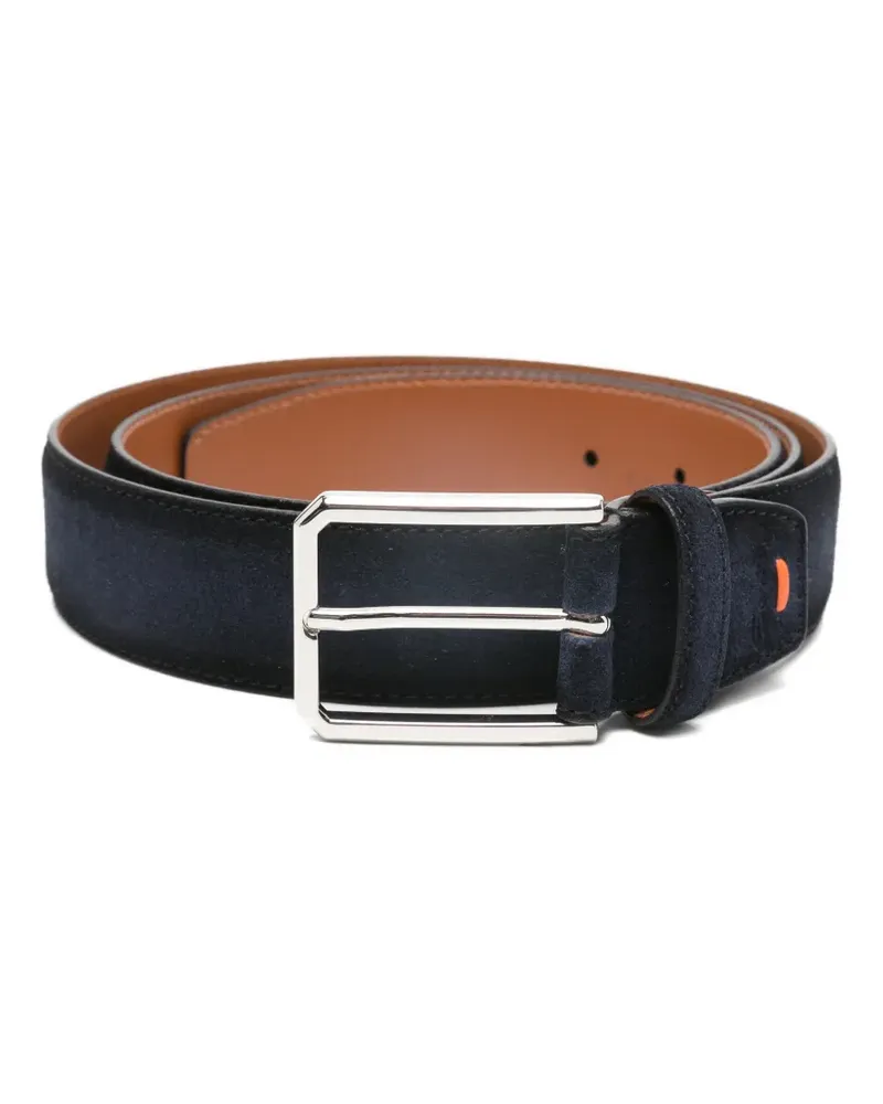 Santoni Gürtel aus Wildleder - Blau Blau