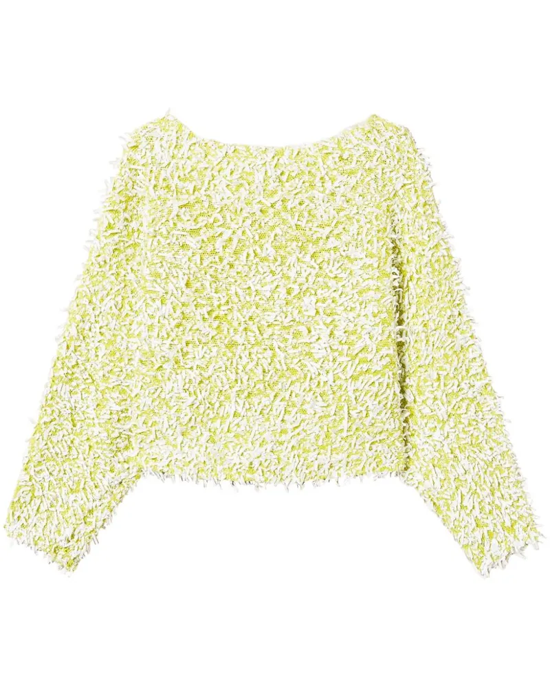 Twin-Set Pullover aus Kräuselgarn - Gelb Gelb