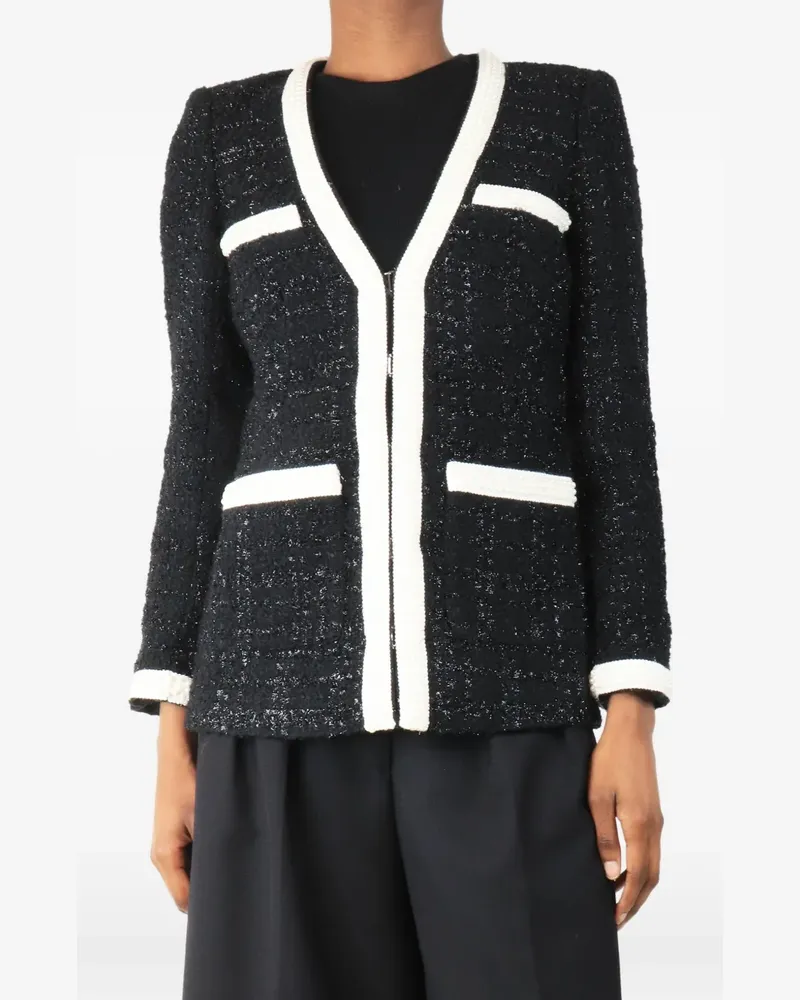 Veronica Beard Jacke mit Vordertasche - Schwarz Schwarz