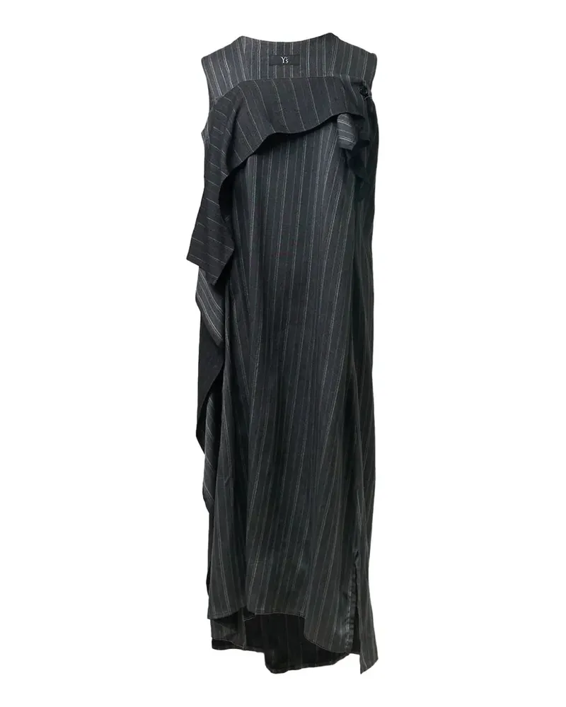 Yohji Yamamoto ruffled maxi dress - Grau Grau
