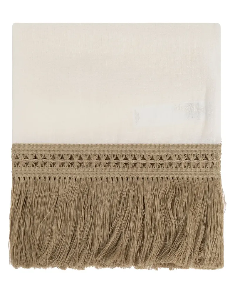 Max Mara Grammo Schal - Weiß Weiß