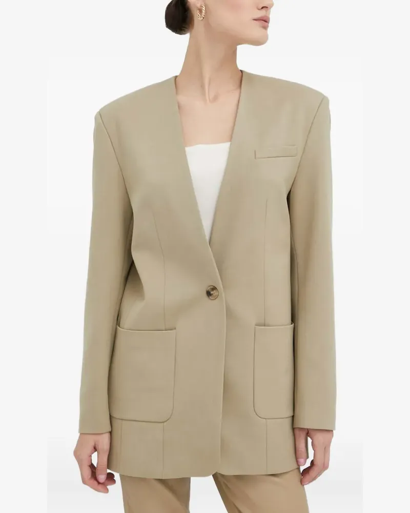 Day Birger et Mikkelsen Einreihiges Pocket Top - Grün Grün