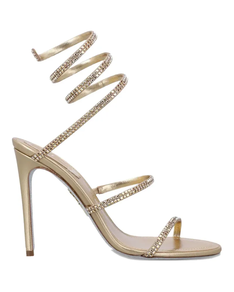René Caovilla Cleo embellished pumps - Gold Gold