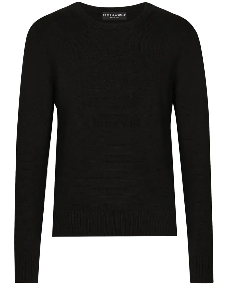 Dolce & Gabbana Pullover mit Rundhalsausschnitt - Schwarz Schwarz