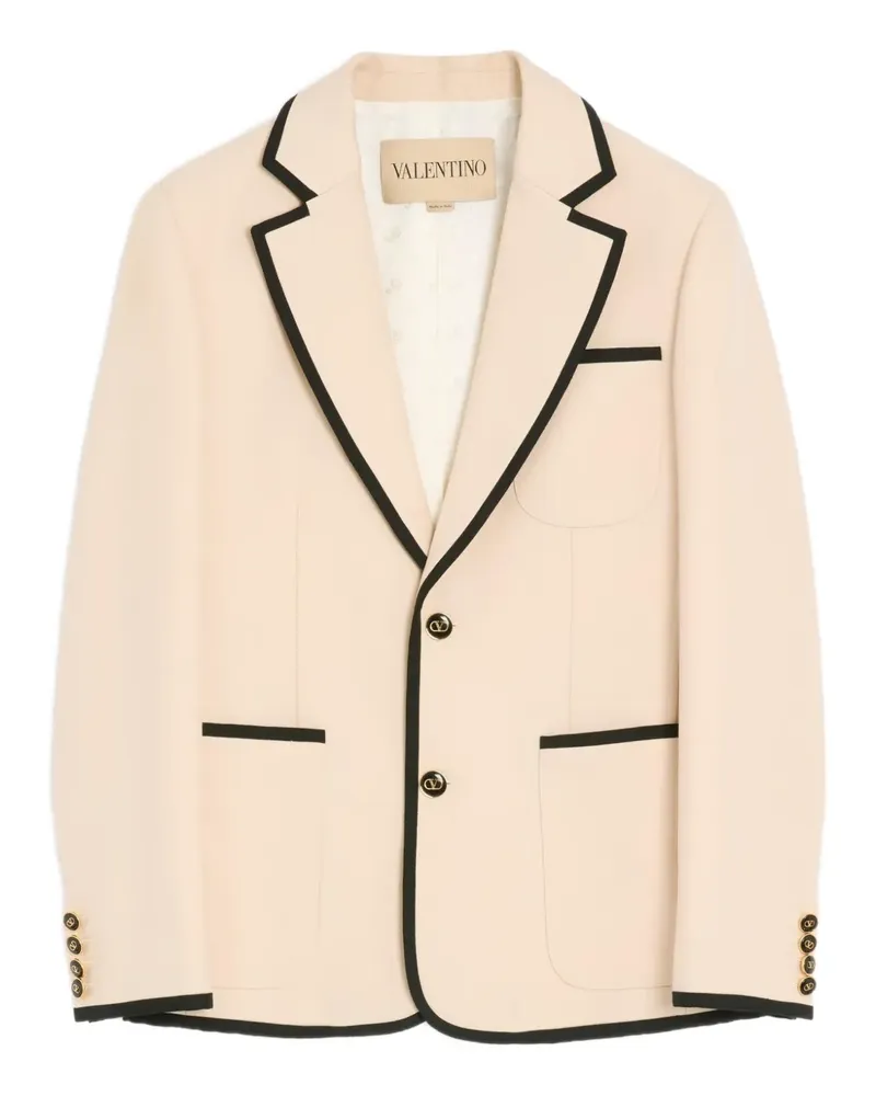 Valentino Garavani Einreihiges Sakko mit Paspeln - Nude Nude