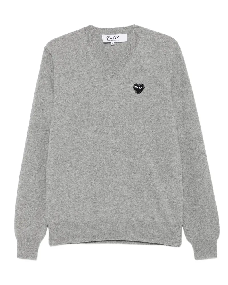 Comme des Garçons Pullover mit Herzverzierung - Grau Grau