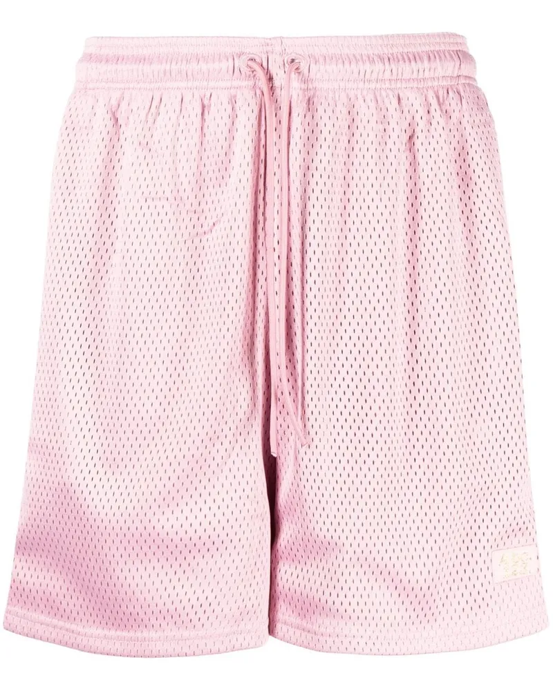 Abc. Sport-Shorts aus Mesh mit Logo Rosa