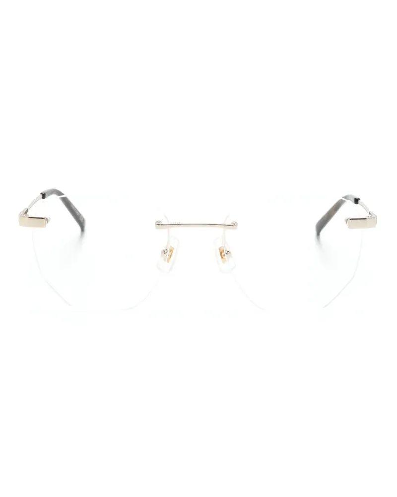 Dunhill Brille mit rundem Gestell - Gold Gold