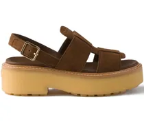 Sandalen aus Wildleder - Braun