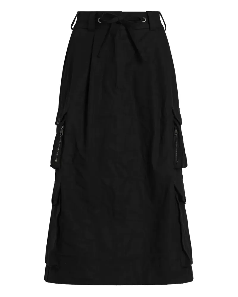 Dolce & Gabbana Midirock mit Kordelzug - Schwarz Schwarz