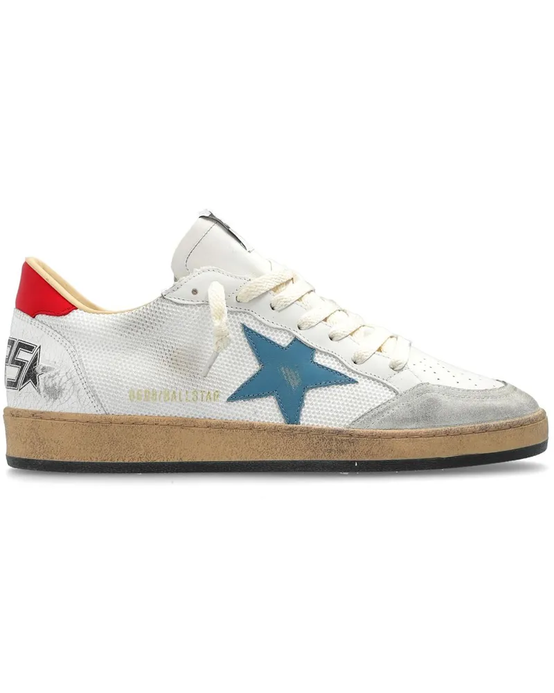 Golden Goose Ball Star Sneakers im Used-Look - Weiß Weiß
