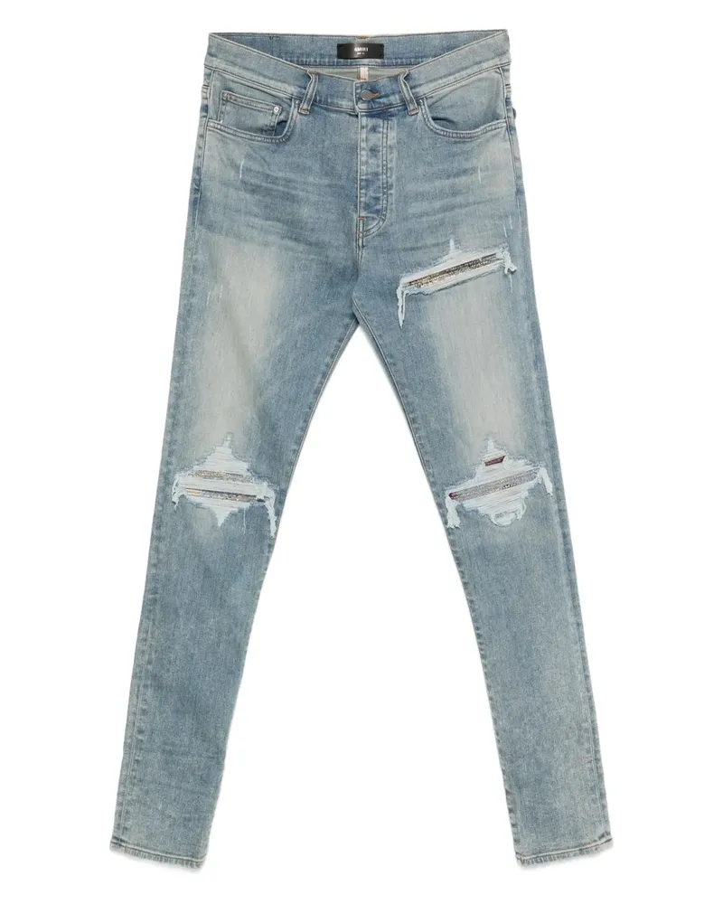 Amiri Jeans in Distressed-Optik - Blau Blau