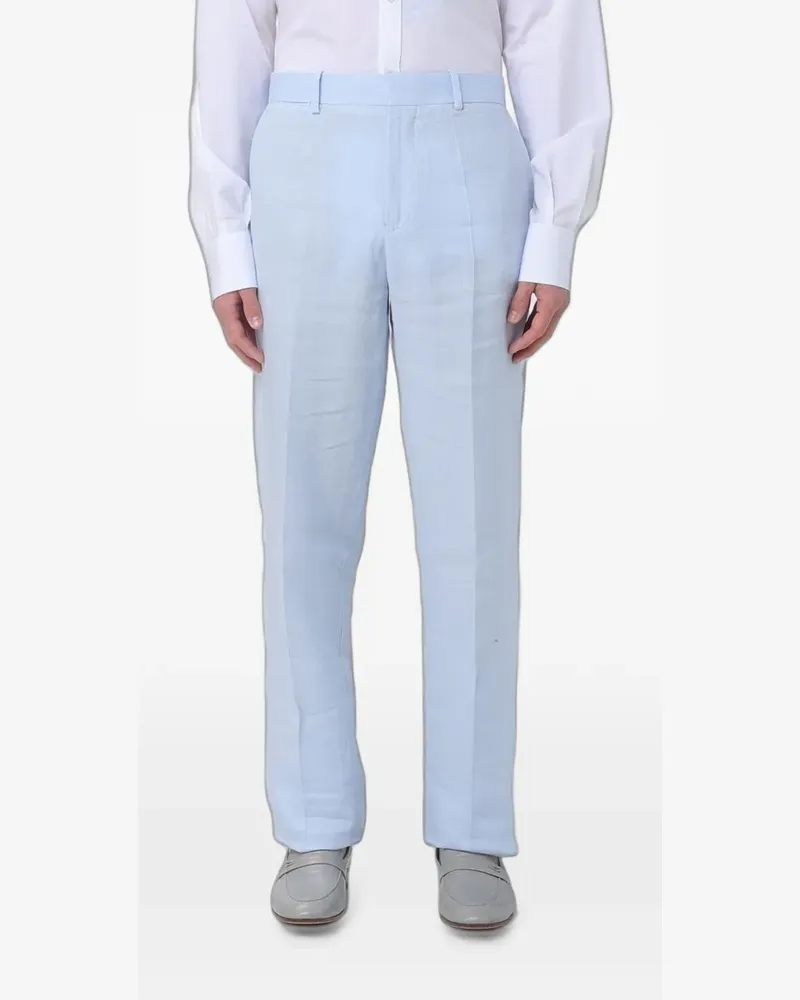 AGNONA pressed-crease tailored trousers - Blau Blau