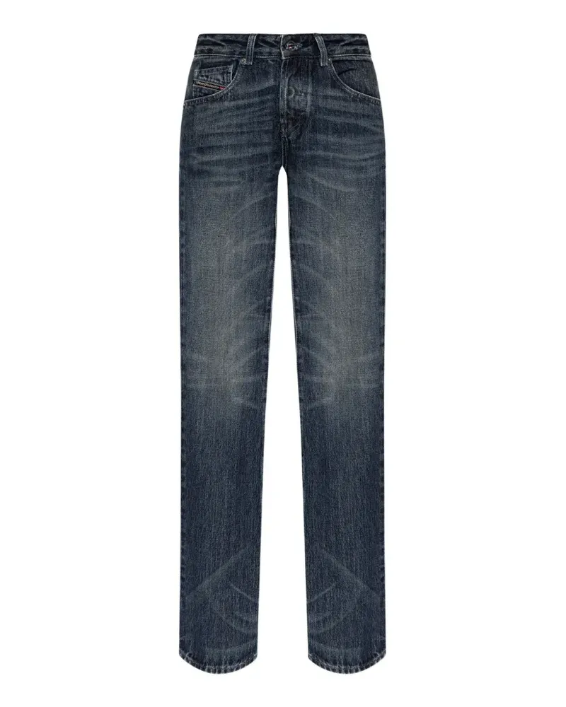 Diesel D-Heel-Fsj1 washed-effect logo-patch jeans - Blau Blau