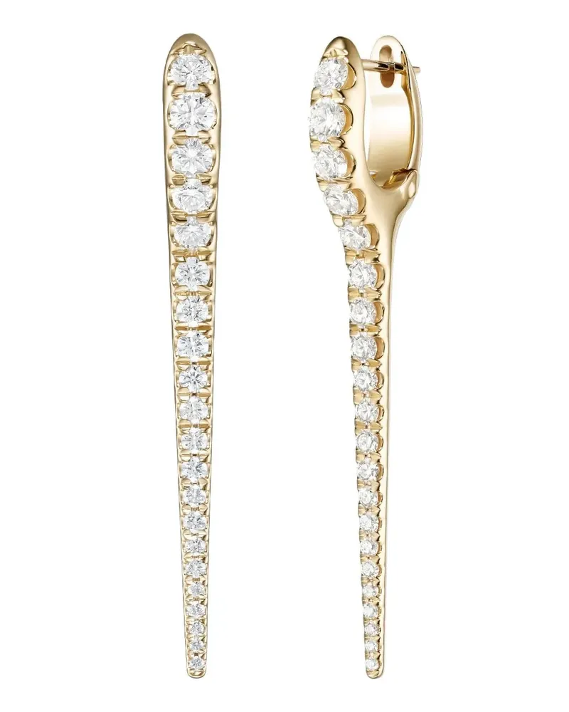 Melissa Kaye Gelbgoldohrringe mit Diamanten Gold