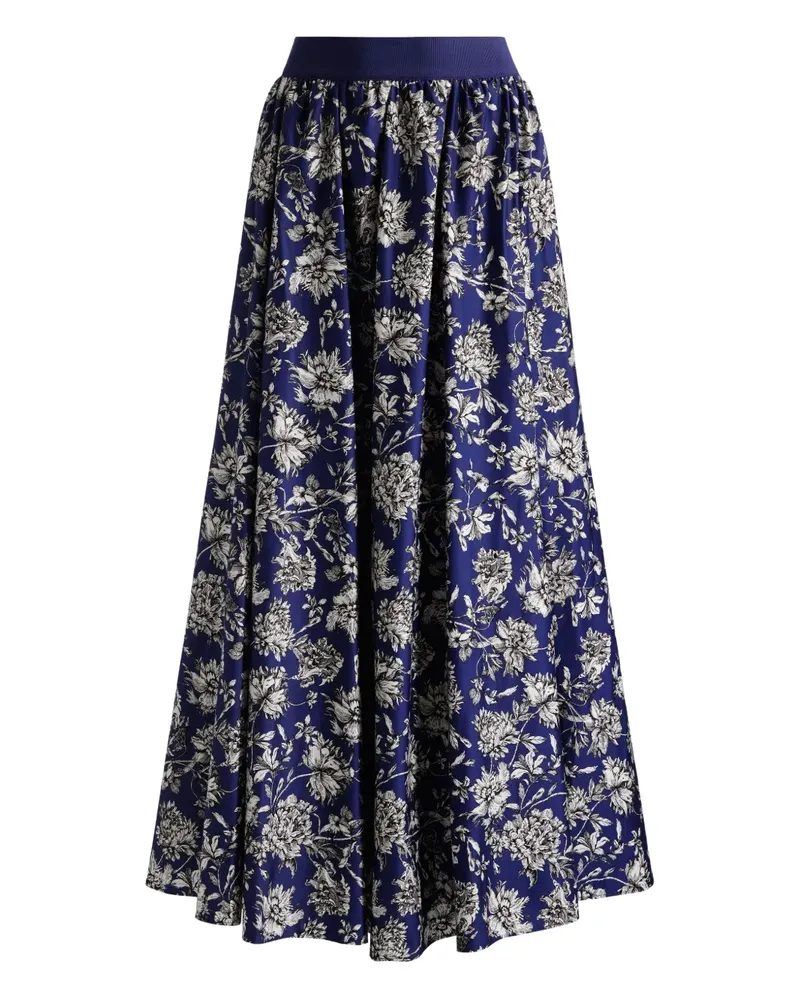 Alice + Olivia Voluminöser Nilda Maxirock - Blau Blau