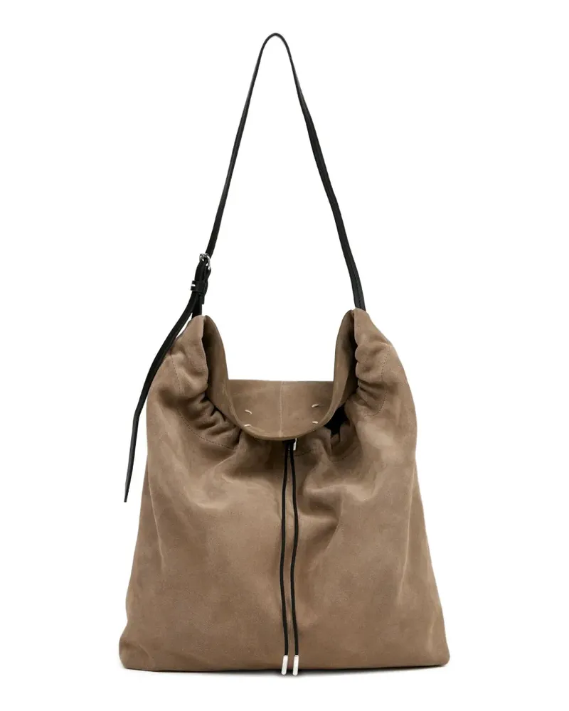 Maison Margiela Beuteltasche mit Kordelzug - Nude Nude