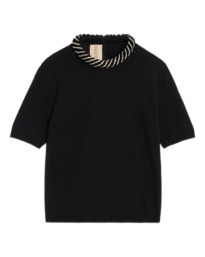 Valentino Garavani embroidered wool jumper - Schwarz Schwarz
