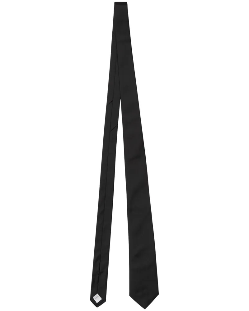 Burberry Gewebte Seidenkrawatte - Schwarz Schwarz