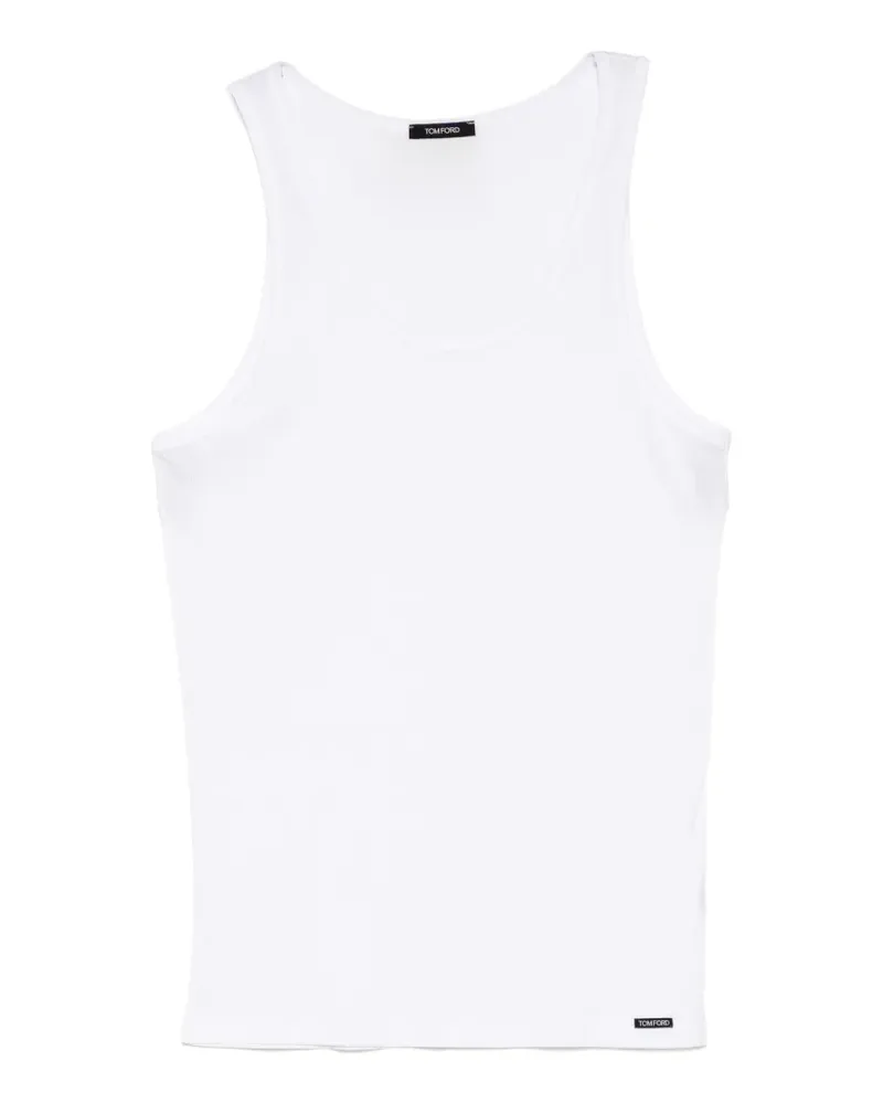 Tom Ford ribbed-knit vest - Weiß Weiß