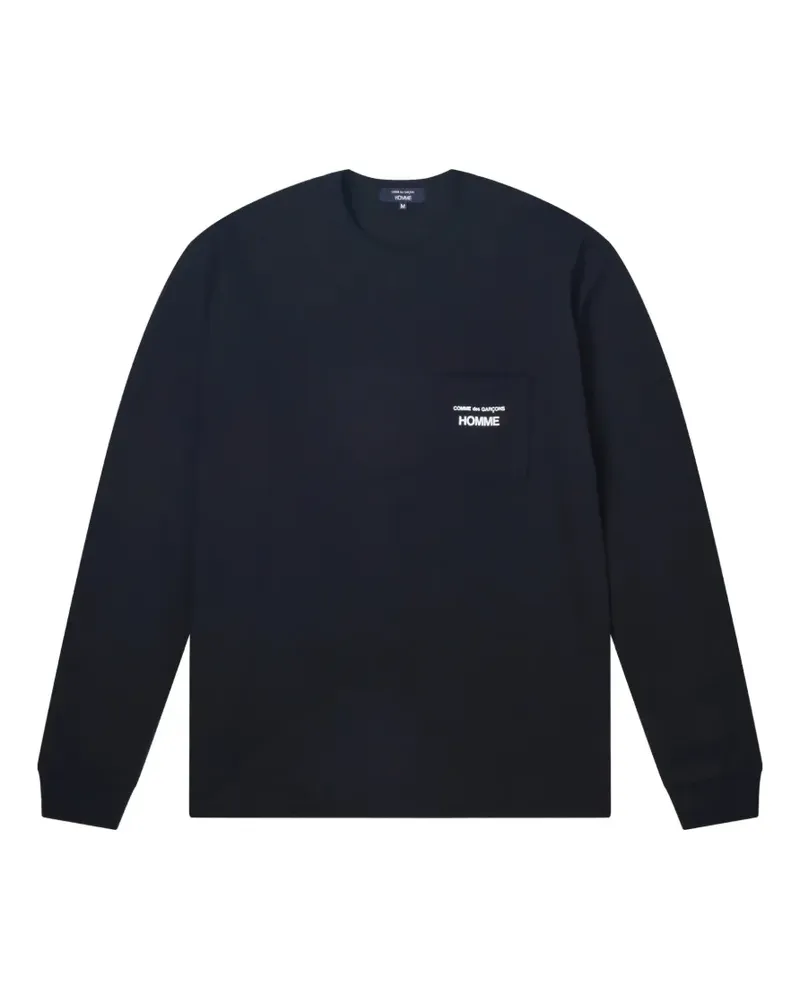 Comme des Garçons T-Shirt mit Brusttasche - Schwarz Schwarz