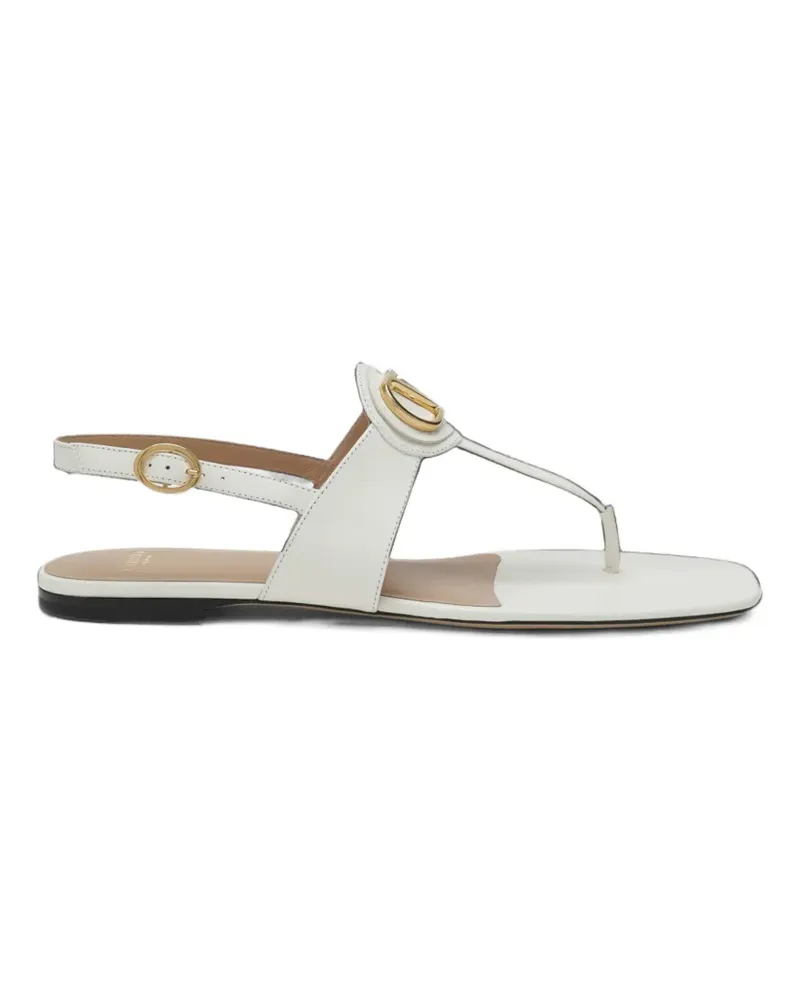 Valentino Garavani VLogo Signature Sandalen mit Zehensteg - Weiß Weiß