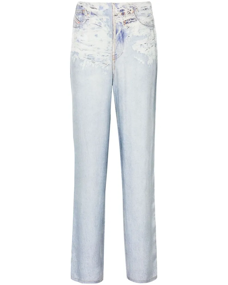 Diesel P-Sarky Hose mit geradem Bein - Blau Blau