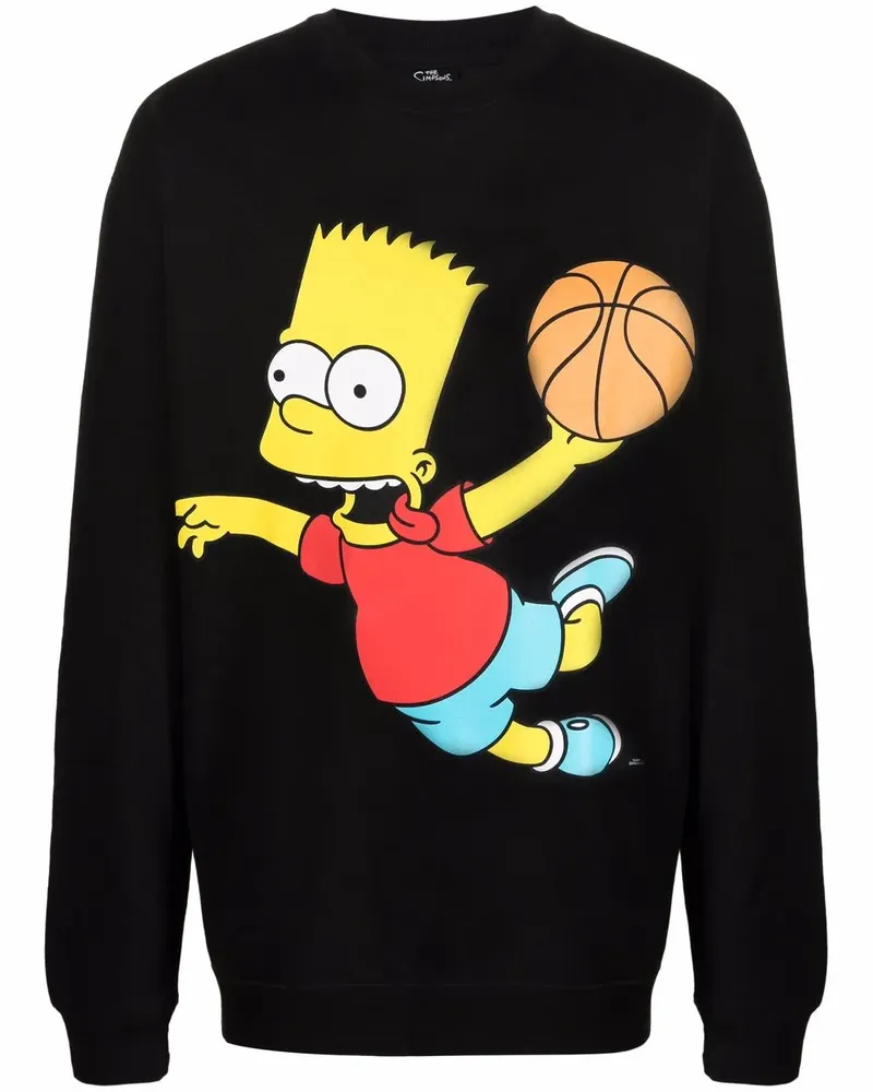 Market x The Simpsons Bart Sweatshirt - Schwarz Schwarz