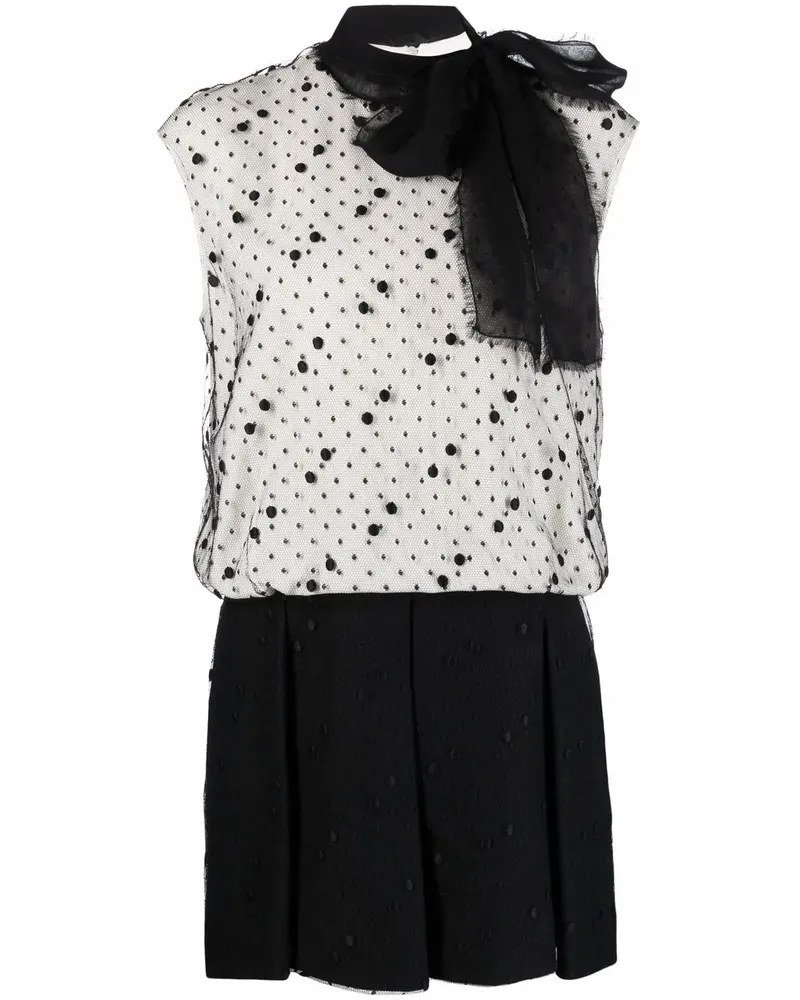 Valentino Garavani Kleid mit Polka Dots - Weiß Weiß