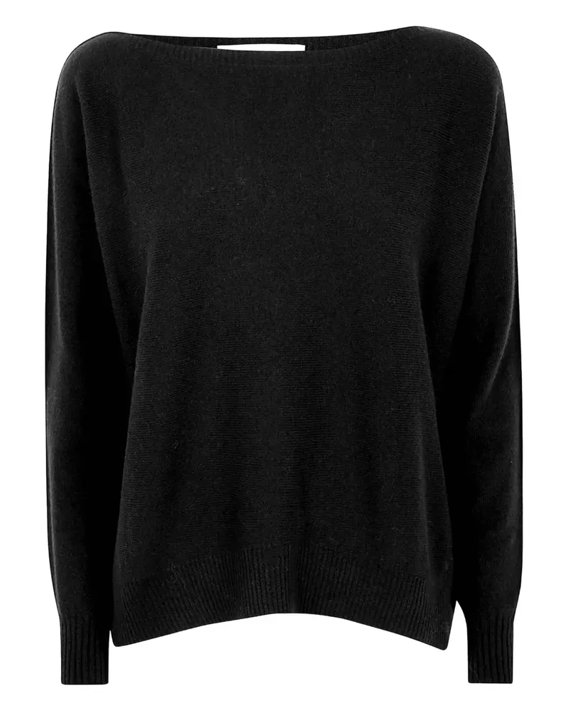 D.EXTERIOR boat-neck sweater - Schwarz Schwarz