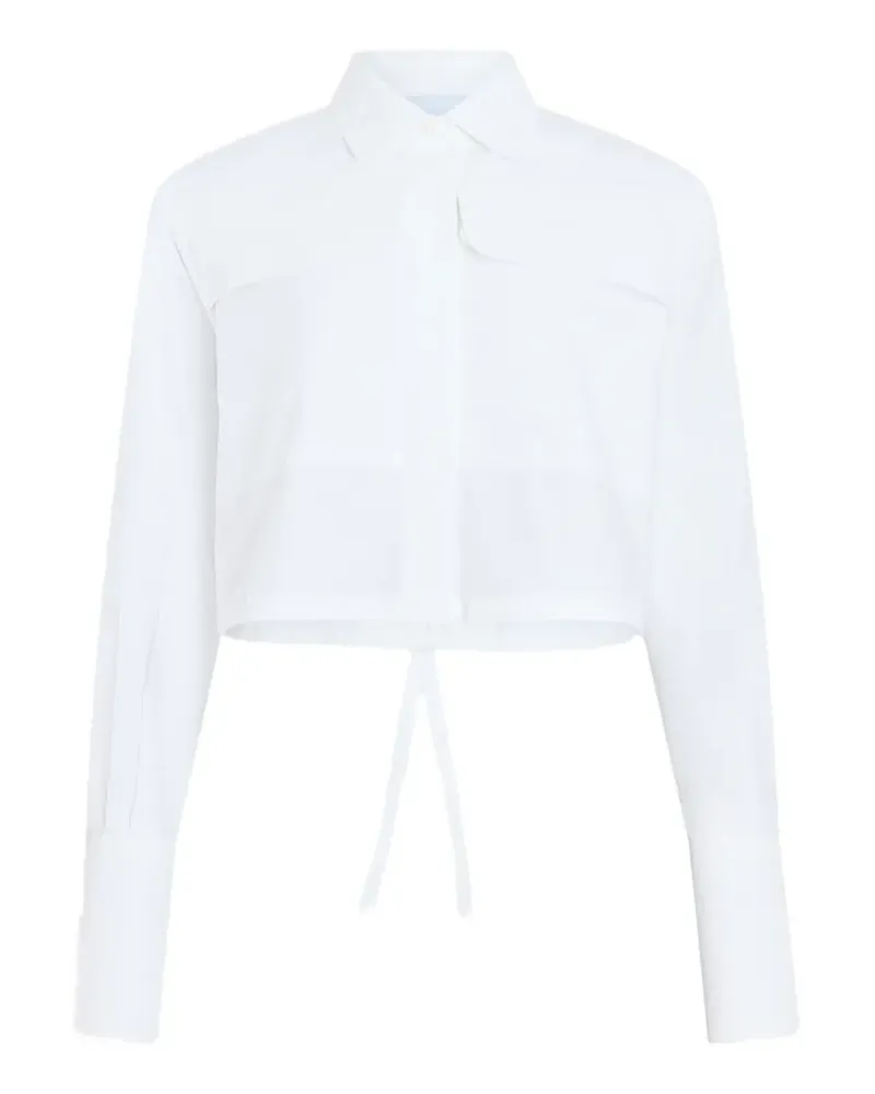 Patou Cropped-Hemd im Safari-Look - Weiß Weiß